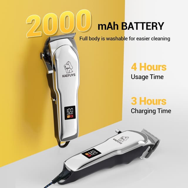 Detalle de KAEFUYS Hundeschermaschine 2000 mAh