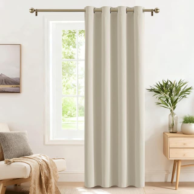 Thumbnail 1 de PONY DANCE Blickdichte Gardinen 210x132 Hellbeige