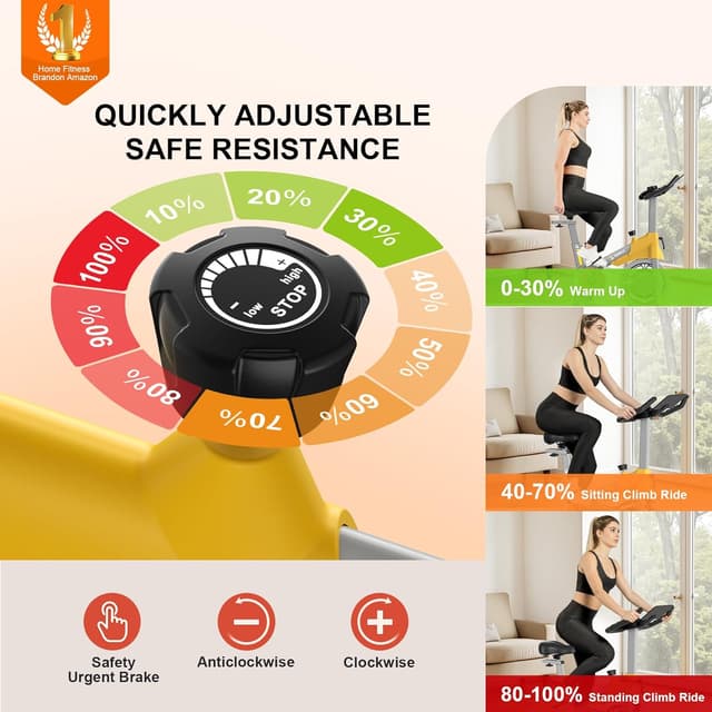 Thumbnail 1 de EYESUN QM-530W Indoor Magnetic Exercise Bike