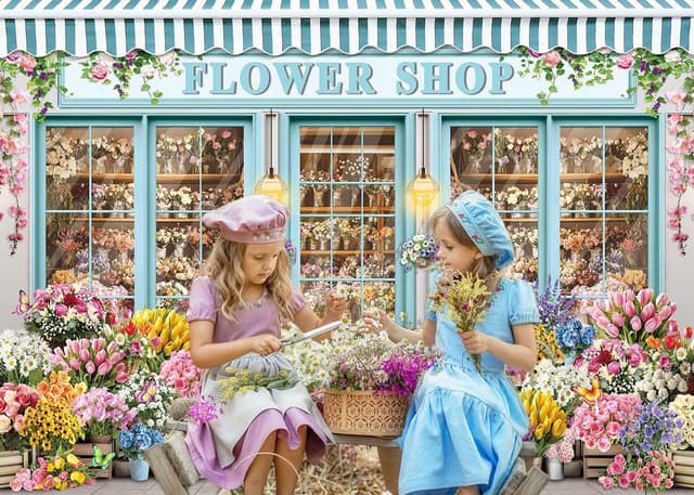 Detalle de Flower Shop Hintergrund 208,3 x 149,9 cm