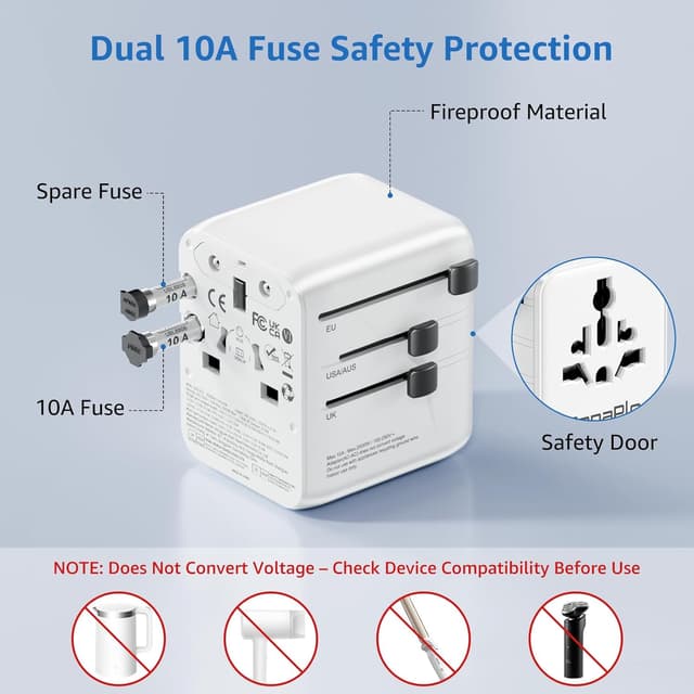 Detalle 2 de Universal Travel Adapter 25W with PD