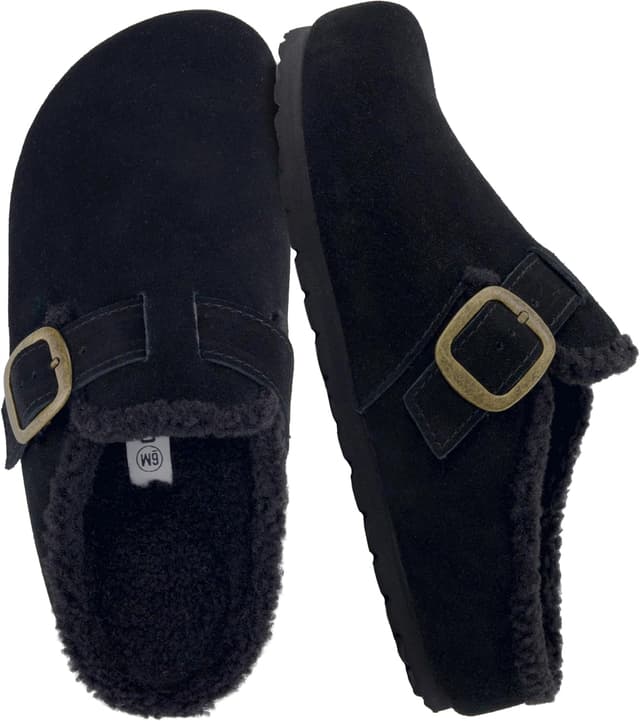 Detalle de CUSHIONAIRE Haven Genuine Leather Clogs for Women