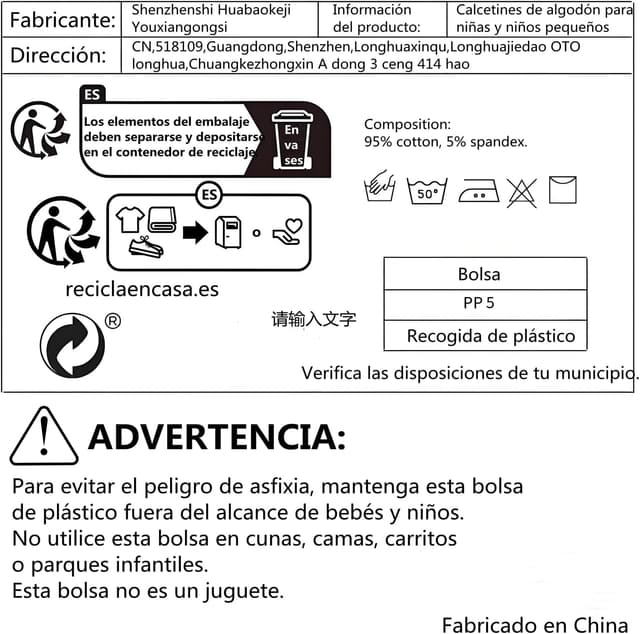 Thumbnail 3 de Wobon 12 Pairs Toddler Girl Non Slip Socks 93% Cotton