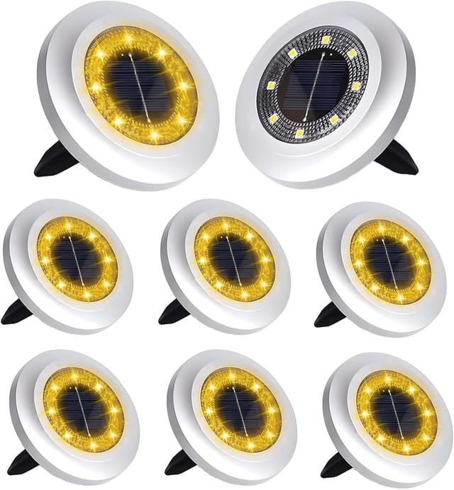 Detalle de Solar ground lights 8 pack for gardens
