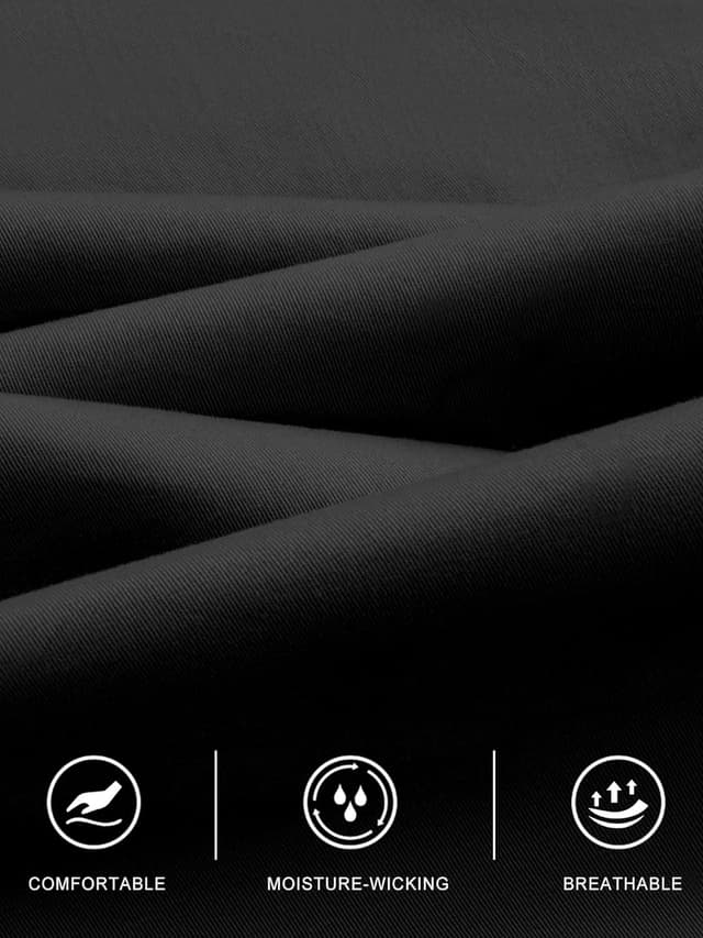 Detalle de JEMLDL Men’s Cargo Joggers Pants with Elastic Waist & Drawstring