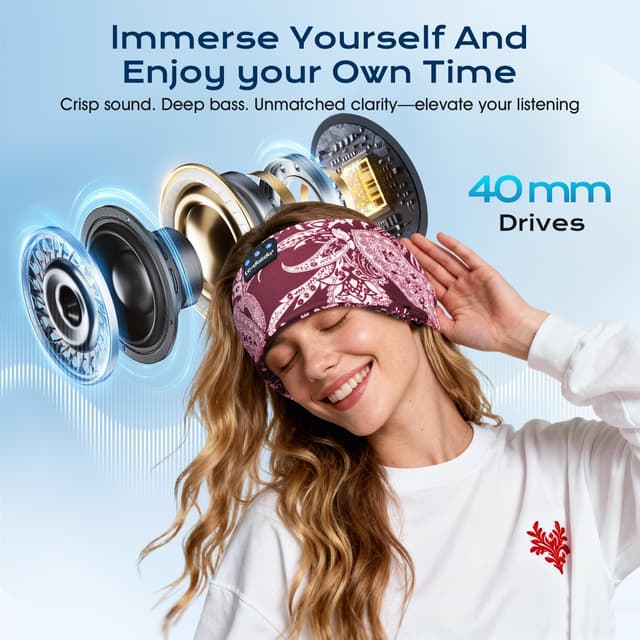 Detalle de LC-dolida Schlafkopfhörer 15+ Std