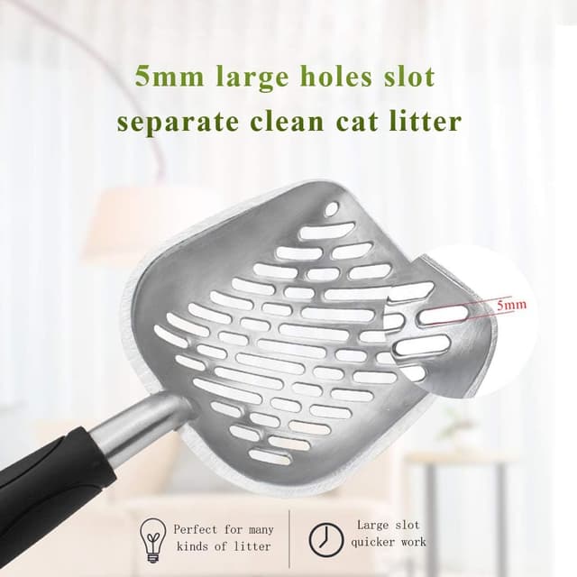 Thumbnail 3 de Andiker Metal Cat Litter Scoop 5mm holes