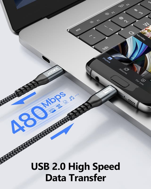 Detalle 2 de SUNGUY Câble USB C vers micro USB 1 m 🔌