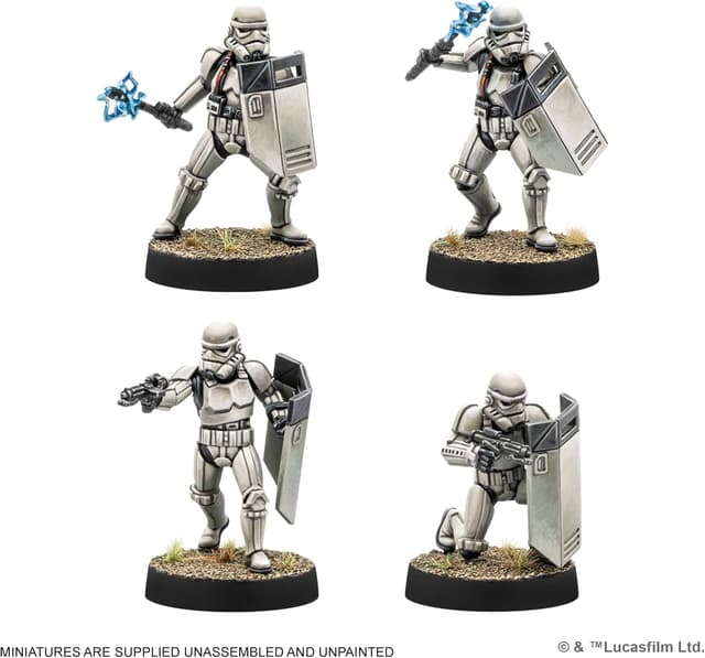 Detalle de Star Wars: Legion – Imperial Riot Control Squad (Extension d’unité) Atomic Mass Games