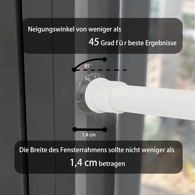 Thumbnail 4 de Tringle Rideau Extensible 45-60 cm sans perçage