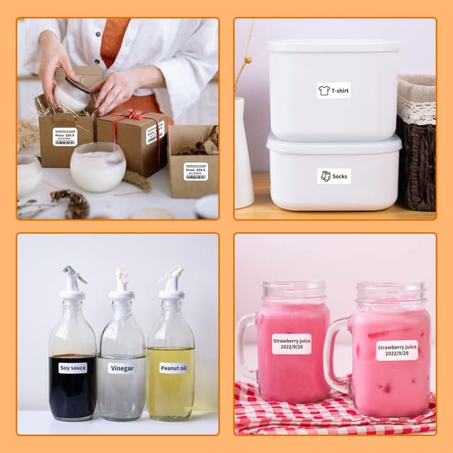 Detalle de Phomemo M110: 3 rotoli di etichette autoadesive termiche (20x10 mm) per M110/M120/M220/M221