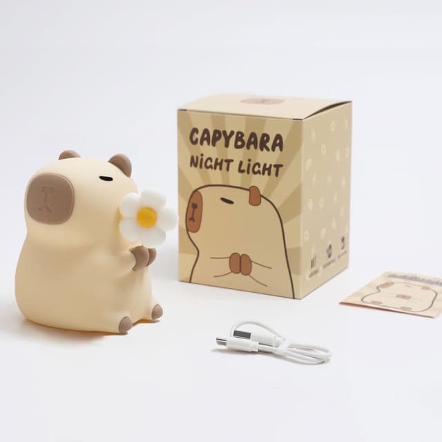 Thumbnail 6 de JVURICE® Capybara Silikon-Nachtlicht für Kinder, dimmbar, Touch & wiederaufladbar per USB‑C