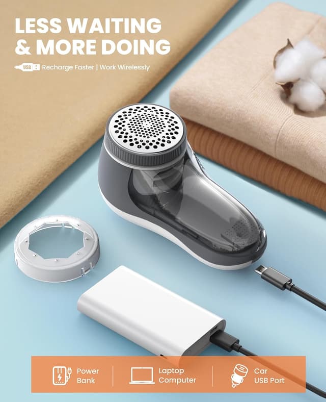 Thumbnail 3 de POPCHOSE Lint Remover Rechargeable 1x Fabric Shaver