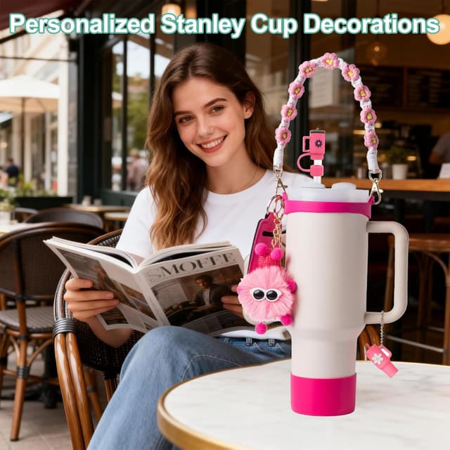 Thumbnail 6 de Stanley 7-piece Cup Accessories Set (Rose Red) for 30oz/40oz tumblers