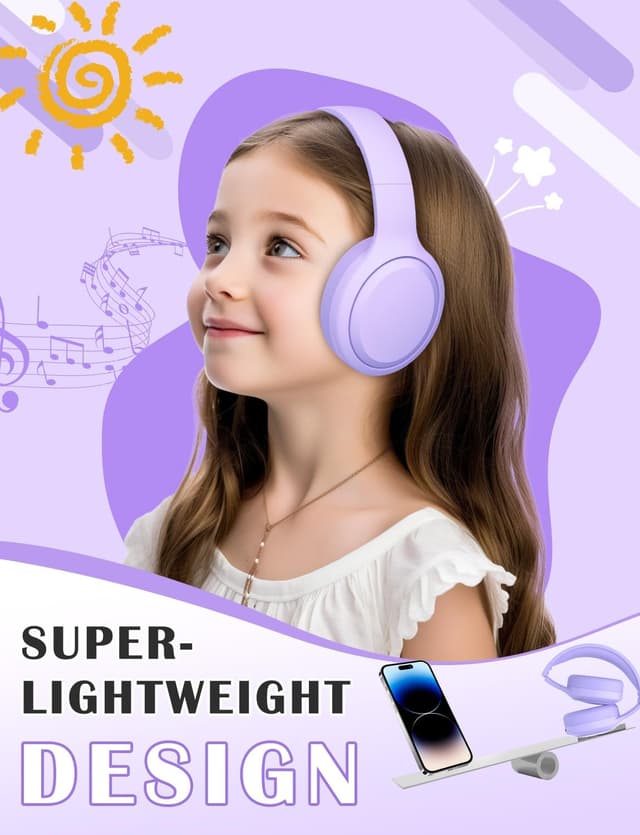 Thumbnail 4 de YOYOTUNE Kids Bluetooth Headphones 10h