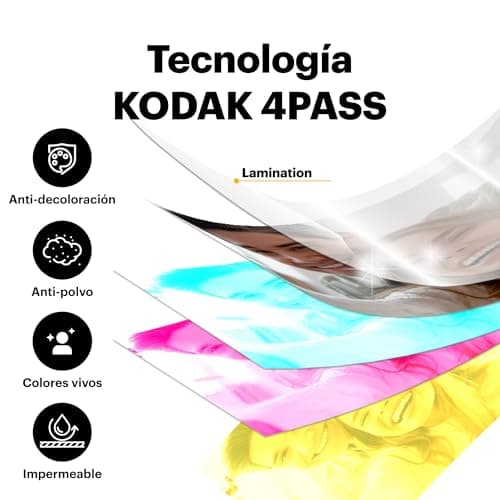 Detalle de KODAK Mini 2 Retro Blanco (P210RW60): impresora fotográfica portátil con Bluetooth y 38 fotos