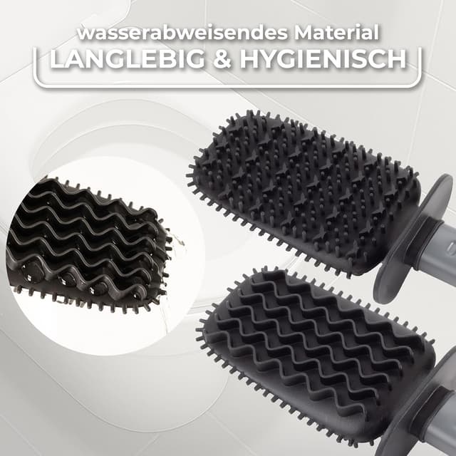 Thumbnail 3 de Vileda Brosse WC Silicone tête flexible