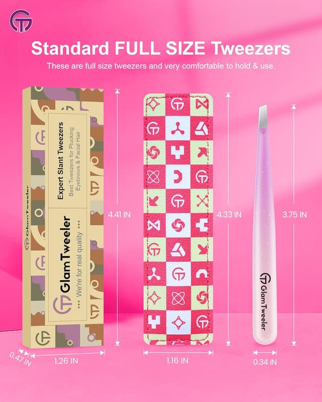 Thumbnail 6 de Expert slant tip tweezers 95mm leather case