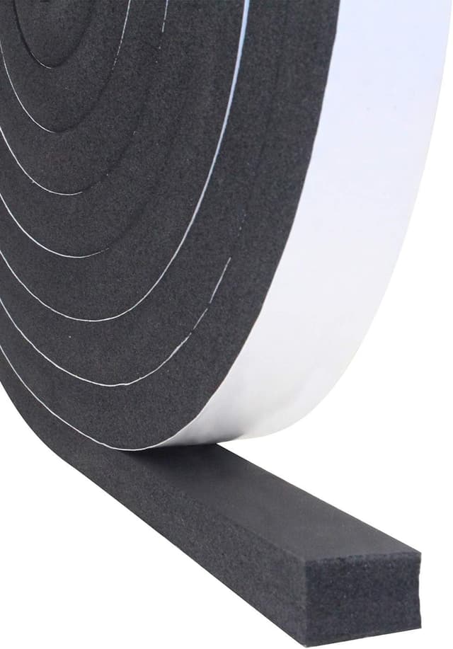 Detalle de Storystore Self-Adhesive Foam Insulation Tape (25mm x 20mm x 5m) for Draught, Sound & Weather Sealing