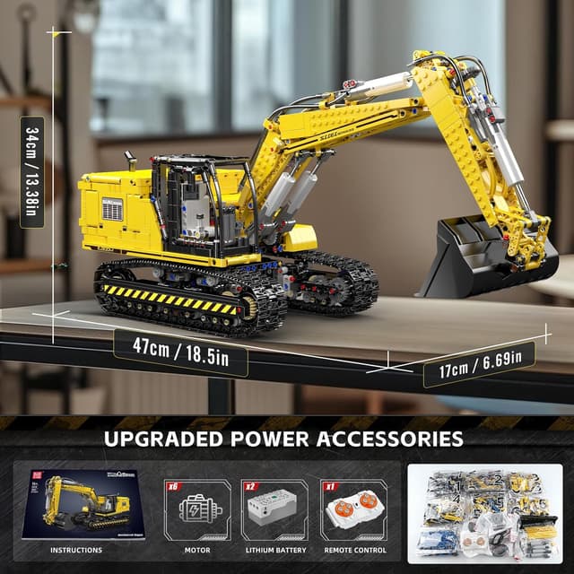 Thumbnail 6 de Mould King Technik Bagger 2169 Teile 🚜