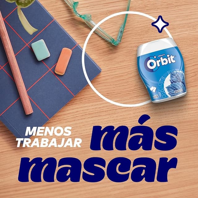 Thumbnail 4 de Orbit Bote de Chicles Sin Azúcar Menta Fresca 🌿 (6x46)