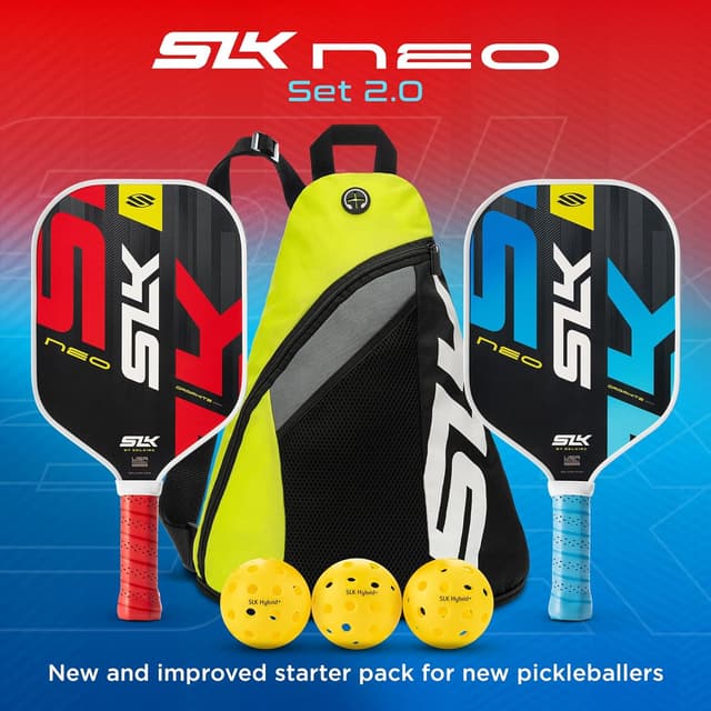 Detalle de Selkirk Sport SLK Pickleball Paddles Set of 2 (SLK Neo Graphite, SLK Neo Fiberglass or SLK Atlas Bundle)