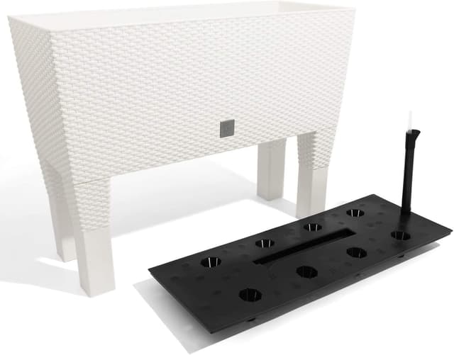 Detalle 2 de Maceta alta 72 L Prosperplast Rato case high 🪴 blanca