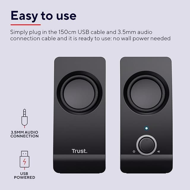 Detalle 2 de Trust Remo 2.0 altavoces 16 W USB negro 🎵