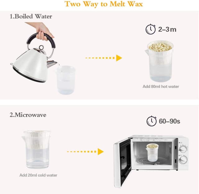 Detalle 2 de Wokaar Nose Wax Kit for Men & Women (Nose & Ear Hair Removal) | 100g Wax + 30 Applicators