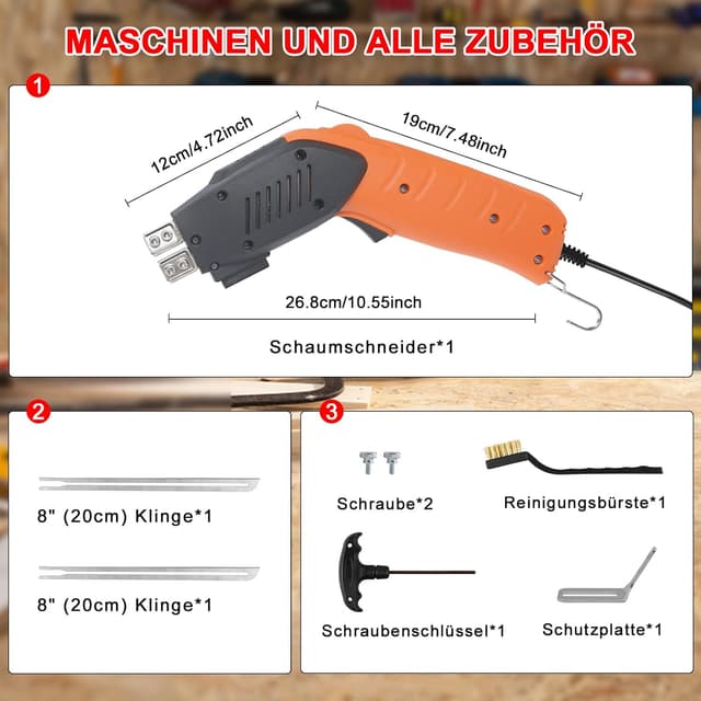 Thumbnail 6 de HYPEJET 200W Elektrischer Styroporschneider mit luftgekühltem Heißmesser