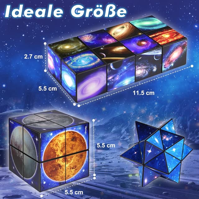 Thumbnail 5 de Euclidean Cube Sternenwürfel Zauberwürfel-Set 5,5 cm 🧩