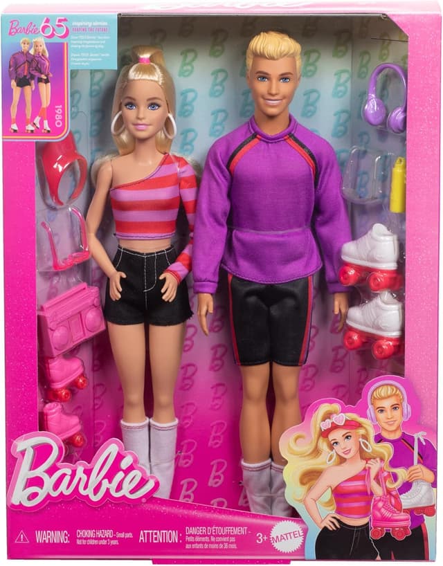 Thumbnail 5 de Barbie Fashionistas Patinadores: Barbie y Ken con accesorios 🛼