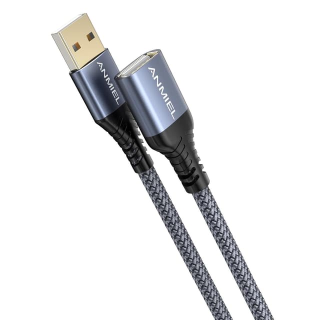 Detalle de ANMIEL USB 3M Braided Extension Cable USB cable