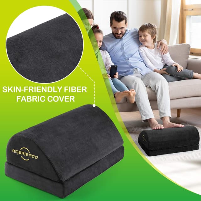 Thumbnail 3 de AMERIERGO Wedged-Shape Foot Rest for Desk