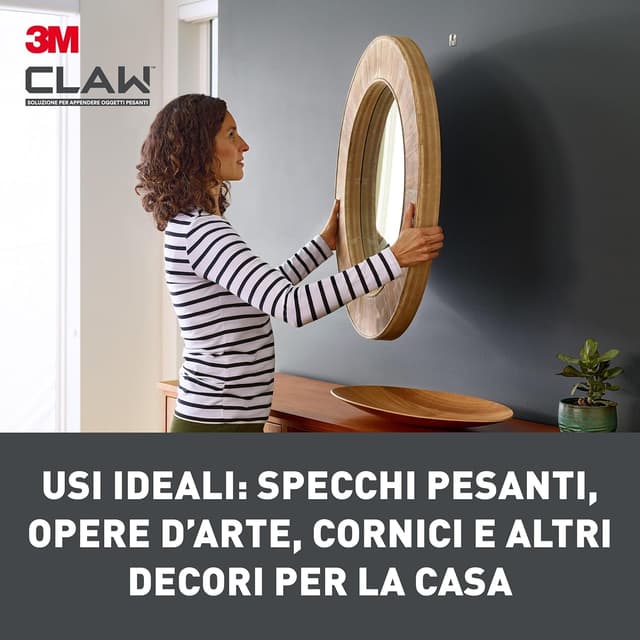 Detalle 2 de 3M CLAW 3PH20-2WMR : 2 crochets pour tableaux spécial plaque de plâtre, jusqu’à 20 kg