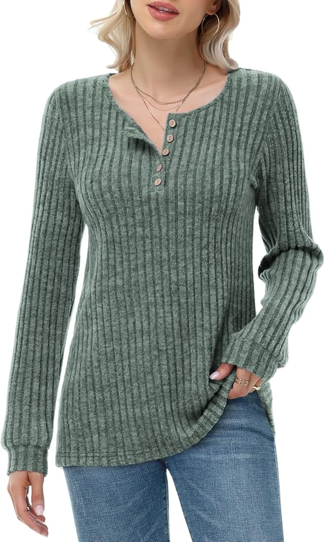 Thumbnail 4 de Tanmolo Damen Leichter Strickpullover Langarm