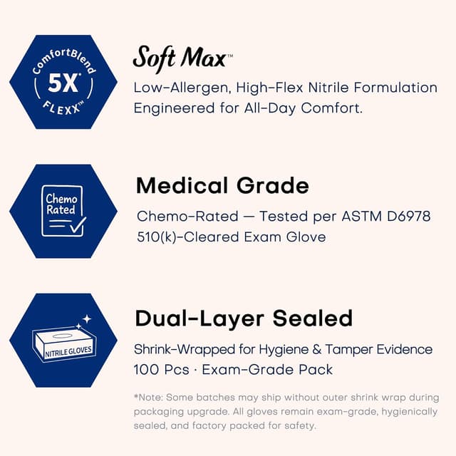 Thumbnail 1 de Supmedic Soft Max nitrile gloves 1000