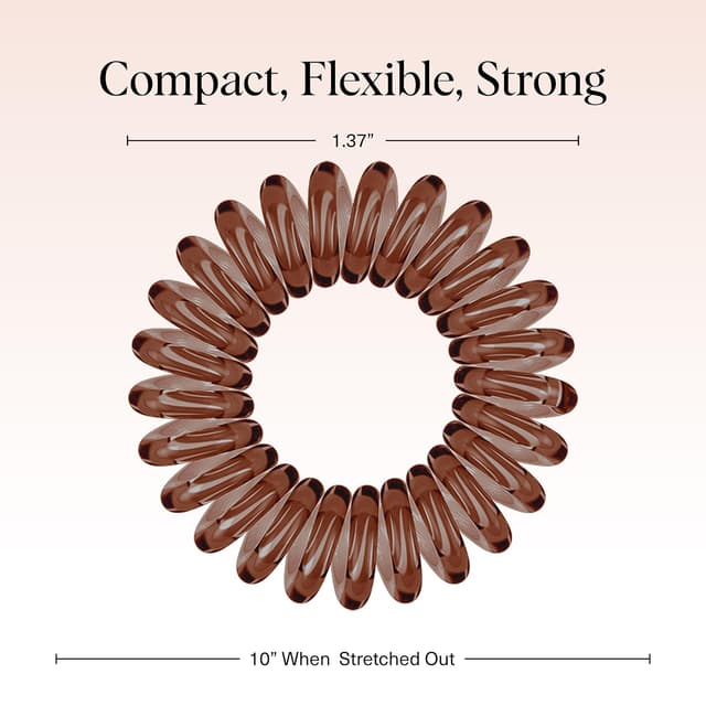 Thumbnail 4 de Kitsch Spiral Hair Ties 8pc 🎀