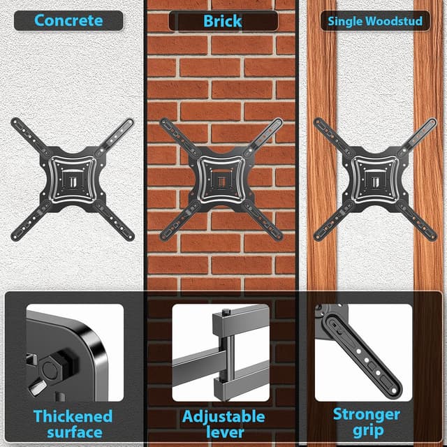 Thumbnail 5 de Gkyet Full Motion TV Wall Mount 17" Extension