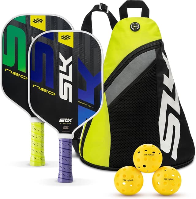 Detalle de Selkirk Sport SLK Pickleball Paddles Set of 2 (SLK Neo Graphite, SLK Neo Fiberglass, or SLK Atlas Bundle)