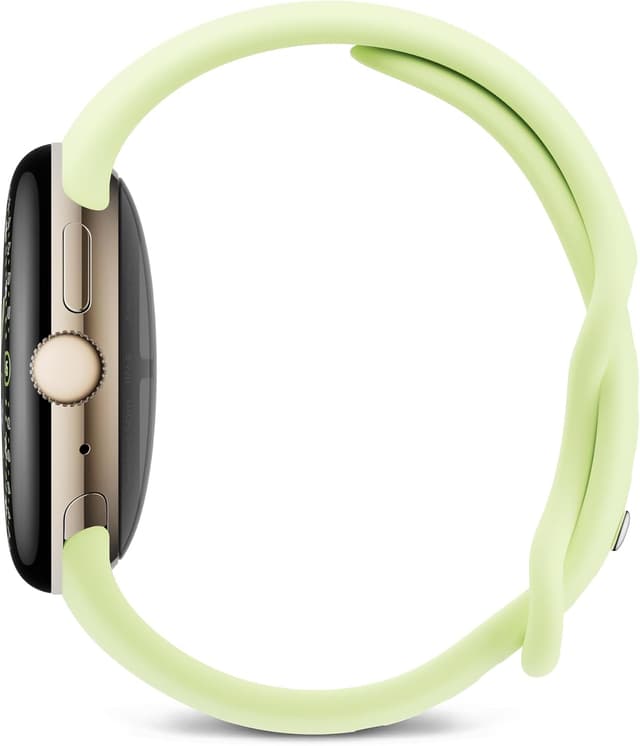 Detalle de Google Pixel Watch 4 (41 mm) with Actua 360 domed display, Gemini help and Wi‑Fi