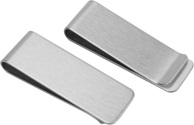Detalle de Yarlung 12-pack slim stainless steel money clips for men (cash clip & card holder)