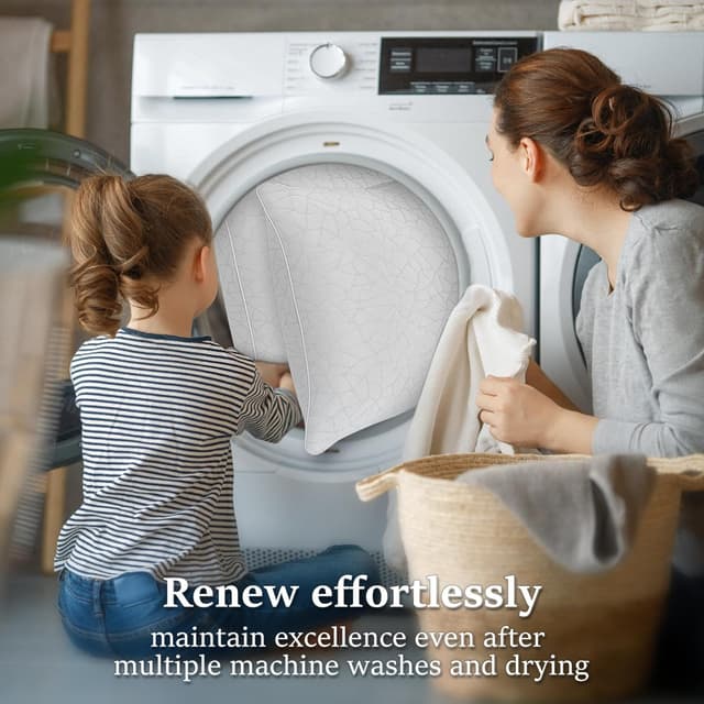 Detalle 2 de COZSINOOR Queen Size Bed Pillows (Set of 2) with Cooling Down-Alternative Fill