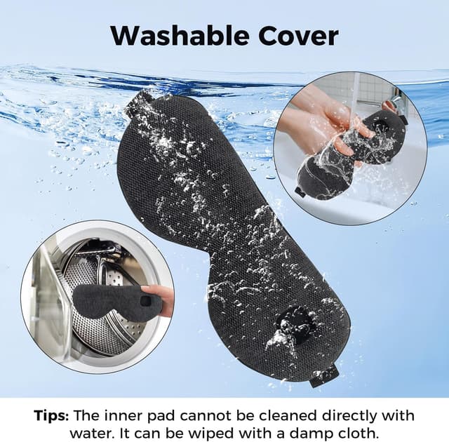 Thumbnail 6 de Telepepe Heated Eye Mask (Cordless) with 4 Temperature Levels & Timer, Black