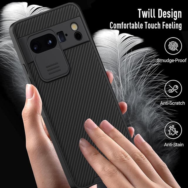 Detalle 2 de XTCASE Coque pour Google Pixel 8 Pro avec protection caméra et étui arrière ultra mince – Noir