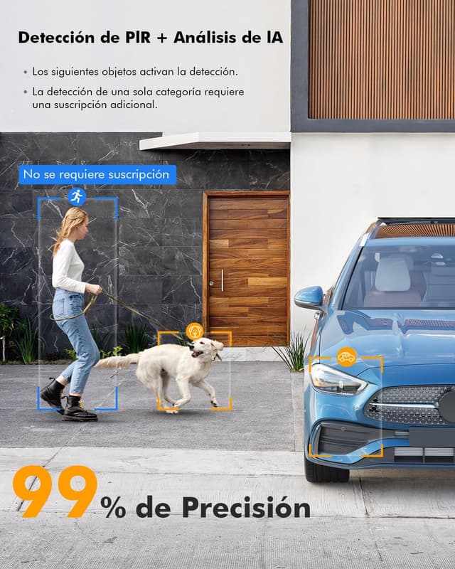 Thumbnail 5 de YESKANO Cámara Exterior Solar WiFi 2K con PTZ y Visión Nocturna