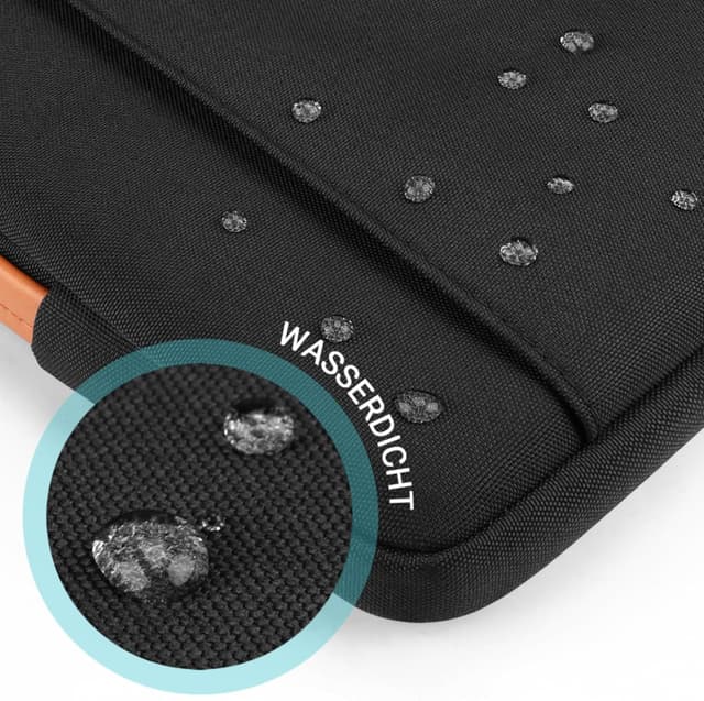 Detalle de TECOOL Laptop-Tasche 14 Zoll mit Tragegriff – Schutzhülle für 14" Notebook & 15" Surface Laptop, schwarz