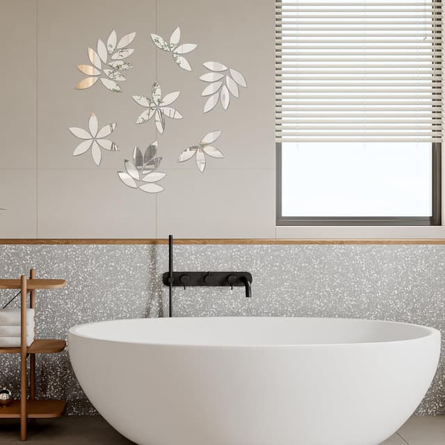 Thumbnail 4 de TAIANJI 300 pcs Mirror Wall Stickers — Leaf Shape 🪞