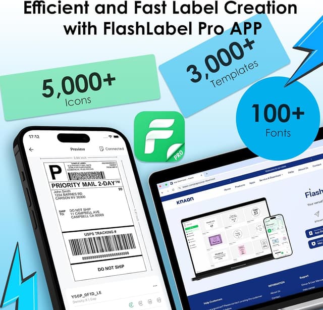 Thumbnail 4 de KNAON 4x6 Thermal Label Printer 🖨
