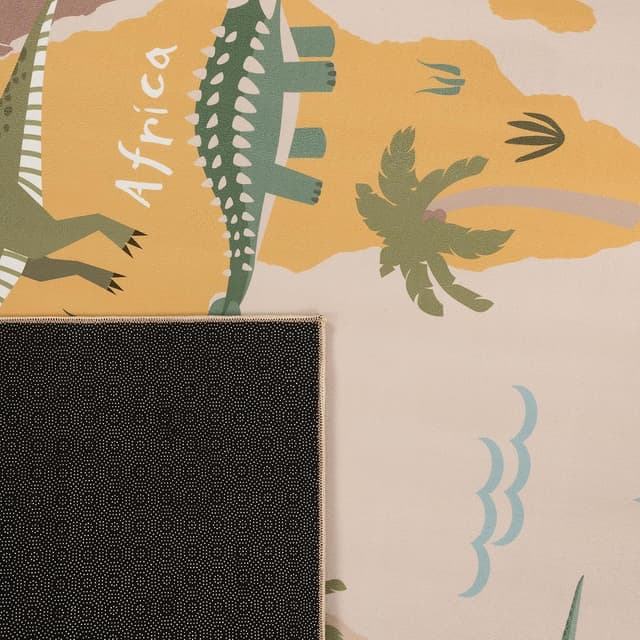 Thumbnail 3 de Paco Home Tapis Enfant Beige 80x150